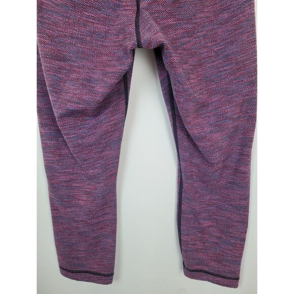 Lululemon Womens Leggings Pink Blue Spacedye Crop Leggings Size Small - Picture 7 of 8